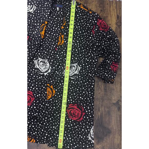 Escada Women’s 100% Silk Blazer Style Slit Top Size French 36 / US4 - Picture 6 of 13